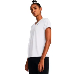 T-shirt à Manches Courtes Tech V Solid White / Black S