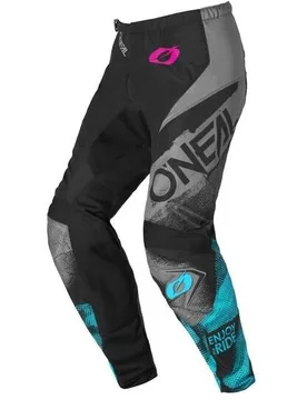 Pantaloni Moto Cross Enduro Donna O'NEAL ELEMENT ROLLER Nero taglia 34 - Oneal - FashionsVida