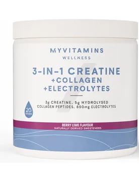 Creatina 3 en 1 + Colágeno + Electrolitos - 237G - 20raciones - Myvitamins - FashionsVida