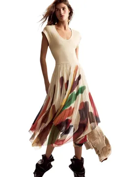 Desigual Damen Kleid Beige 508869