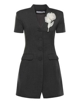 Mini Vestito Con Dettaglio Floreale
