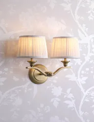 Hemsley Metal 2 Light Wall Light Antique Brass