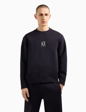 Para hombre. XM000368AF10818UB101 Sudadera de cuello redondo (L), Casual, Deportivo, Algodón, Multideporte