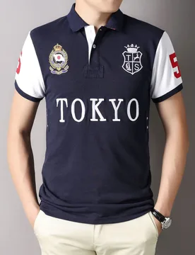 Oversized New Men's Polo Shirt for Classic Tokyo Japanese Royal Leisure Sports Embroidery Fashion Collar Short Sleeved Tee Shirt - Aliexpress - FashionsVida