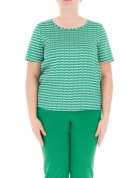 Blusa girocollo VERDE 19
