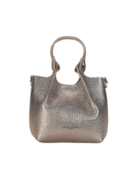 Bolso de cuero - Bolso Hobo DUA Small oro - GIANNI CHIARINI - FashionsVida