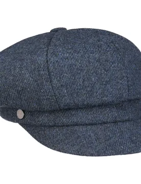 Shetland Wool Newsboy Cap by - blue - Damen - Size: One Size - Lierys - FashionsVida