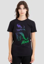 SpiderMan 2 Gamerverse Venom Gradient T-Shirt, Black - Black - Size: L