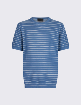 LIU JO t-shirt a righe uomo blue