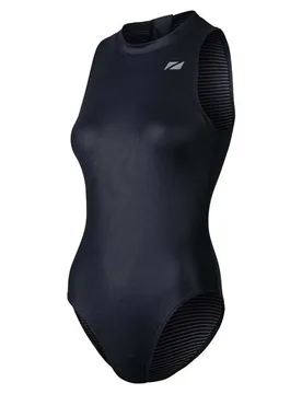 Ows Ti+ Thermal High Neck Swimsuit Black UK 12 Women - Zone3 - FashionsVida