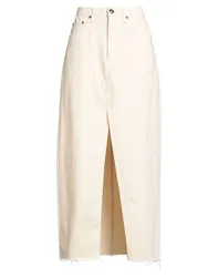 Jeansrock Damen Cremeweiß 26,27,28 Damen
