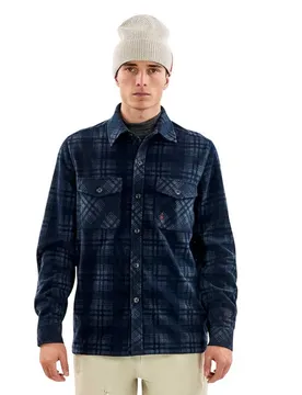 Chemise à Manches Longues Micro Fleece Sky Captain / Ombre Blue S