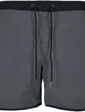 Badeshort - Retro Swimshorts - S bis XXL - für Männer - Größe M - charcoal - Männer - male - Urban classics - FashionsVida