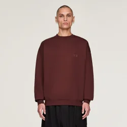 Y-3 Brushed Terry Crew Sweatshirt M Mystery Brown