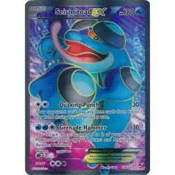 Pokemon XY Furious Fists 106/111 Seismitoad EX (Full Art)