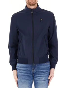 Giubbino con zip BLU NOTTE M - Blauer - FashionsVida
