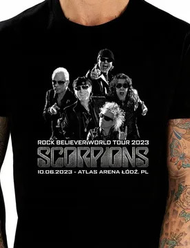 Mens Short Sleeve T Shirts Scorpions Rock Band Believers World Tours Graphic Casual Streetwear Tops - Aliexpress - FashionsVida
