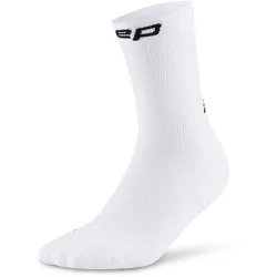Run 5.0 Mid Cut Damen Socken, weiß IV