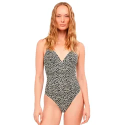 Wire-free Animal Print Swimsuit Printed M Women