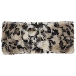 Rita Leo Fake Fur Headband by - beige-black - Damen - Size: One Size