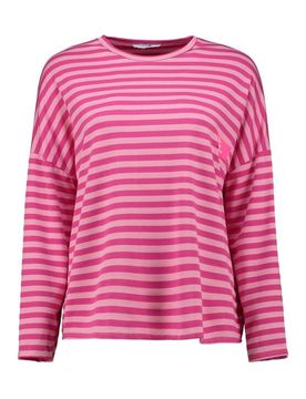 Langarmshirt - LS V TP El44sa - XS bis XL - für Damen - Größe M - pink - Frauen - female