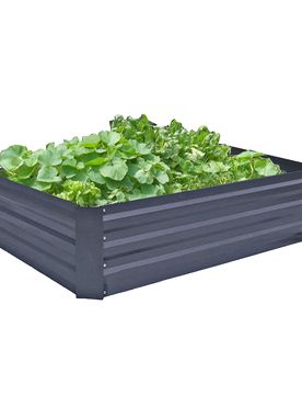 Hochbeet / Beetumrandung "Metall" schwarz