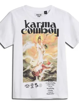 T-shirt à Manches Courtes Creation Bright White 116 cm Garçon,Fille