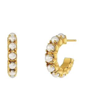 Ohrringe Lilo Hoops Small Steel gold damen - Edblad - FashionsVida