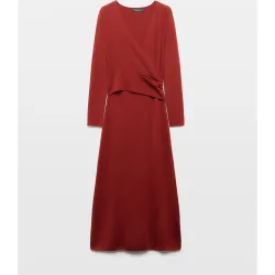 Vestido de punto cruzado