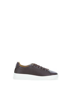 Sneakers in pelle TABACCO 41