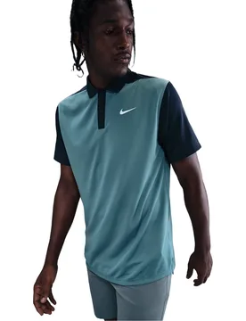 Golf Polo Dri-FIT Victory Blocked, hellblau/dunkelblau s - Nike - FashionsVida