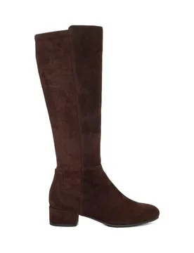Wide Fit Suede Knee High Boots Brown female - Dune london - FashionsVida