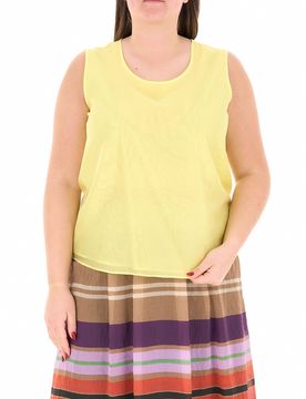 Blusa smanicata GIALLO 23