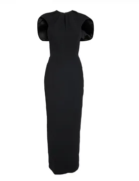 Cypress Ruched Crepe Midi Dress - Maticevski - FashionsVida