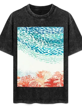 CORAL REEF T-Shirt Big Size Short Sleeve Casual Top - Aliexpress - FashionsVida