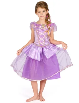 Deluxe Rapunzel Kinderkostüm für Mädchen lila - female - JAKKS Pacific - FashionsVida