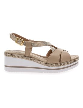Sandali Beige Con Zeppa DC611109 38