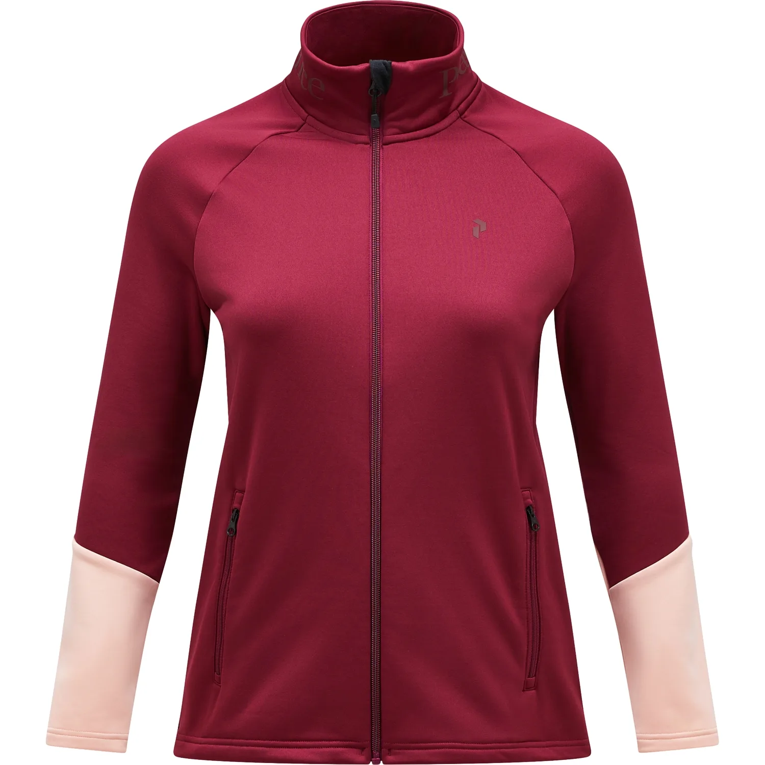Layer Rider Essentials Zip, weinrot/pfirsich m - Peak Performance - FashionsVida
