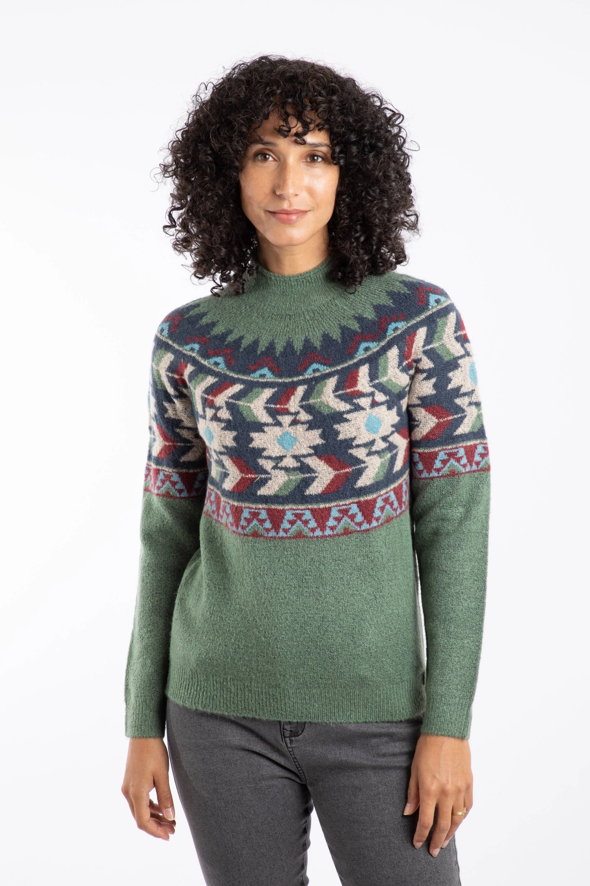 Arelia Womens Ikat Knitted Jumper - - Size: 14 - Weird Fish - FashionsVida