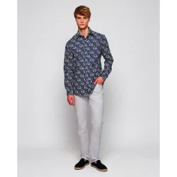 Pantalón hombre 5 bolsillos regular fit satén