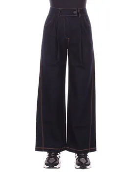 MM MAX MARA Pantaloni Blu navy - MM MAX MARA - FashionsVida