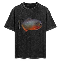 Piranha T-Shirt Lightweight Casual Summer T-Shirt