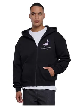 Felpa Con Zip Vive La Liberte Oversize Black XS