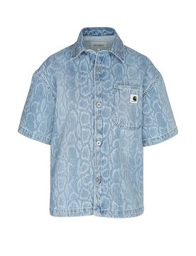 Jeansbluse SNAKE LOVILIA blau S damen