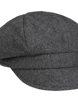 Uni Merino Newsboy Cap by - grey - Damen - Size: One Size - Gebeana - FashionsVida