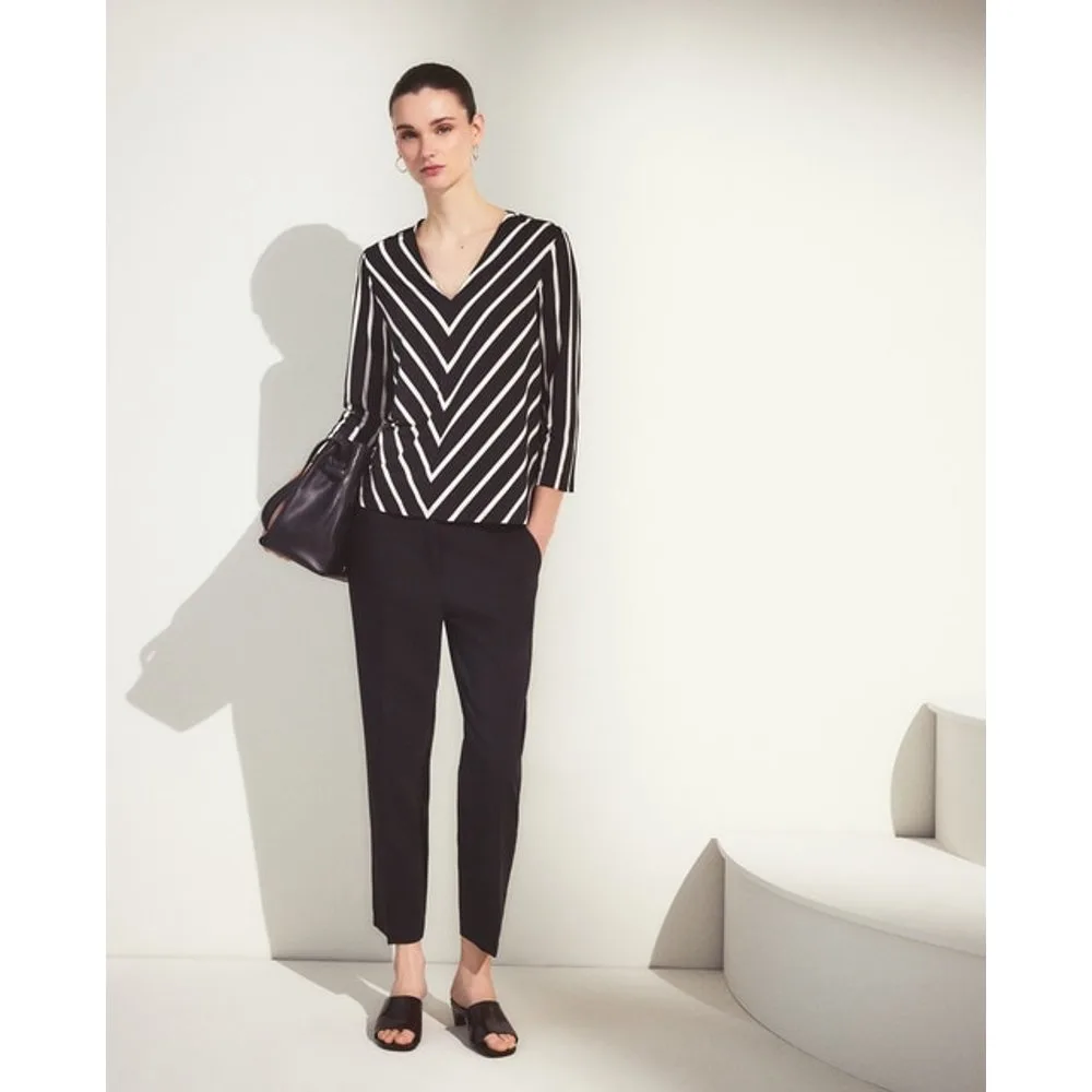 Pantalón liso de poliéster de mujer - Woman El Corte Inglés - FashionsVida