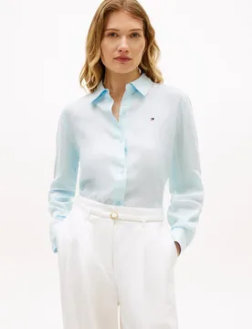 Camisa de mujer de lino silueta relaxed - Tommy Hilfiger - FashionsVida