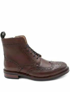 Leather Brogue Boots Brown male - Jones Bootmaker - FashionsVida