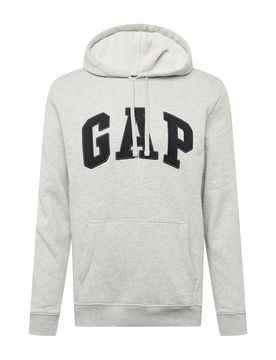 GAP Sudadera gris claro / negro