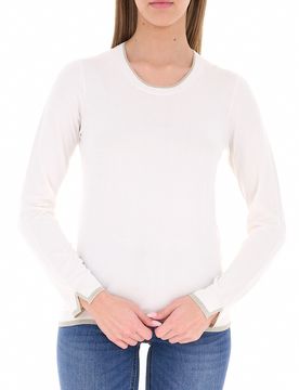 Maglia misto viscosa LIU JEANS PANNA XS